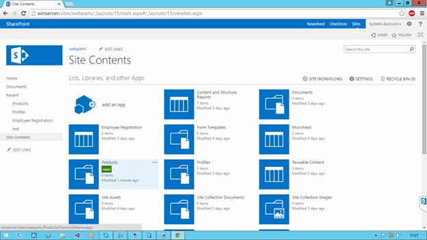 SharePoint document repository